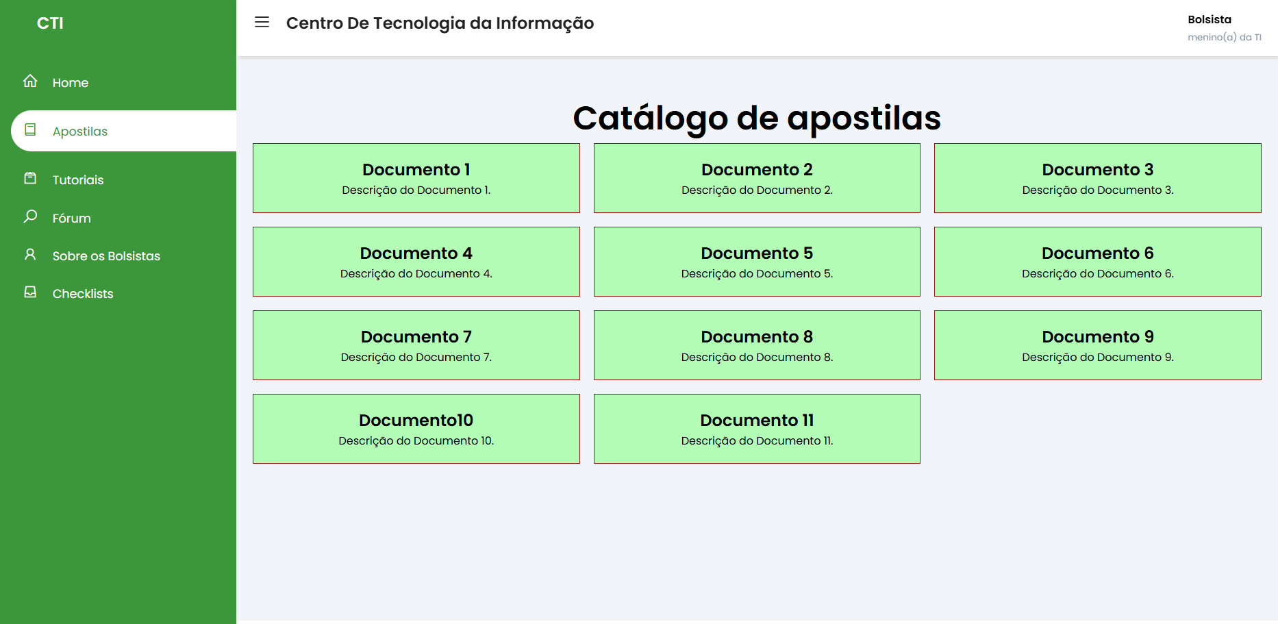 Componentes do Design System